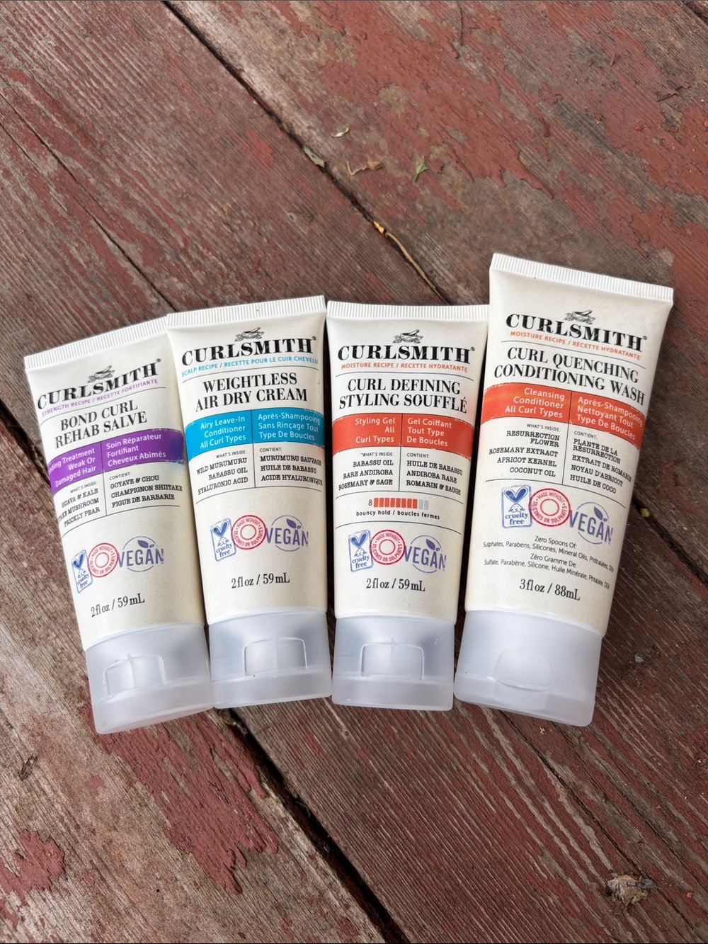 Curlsmith Travel Size Curl Care Set - Beige Tubes
